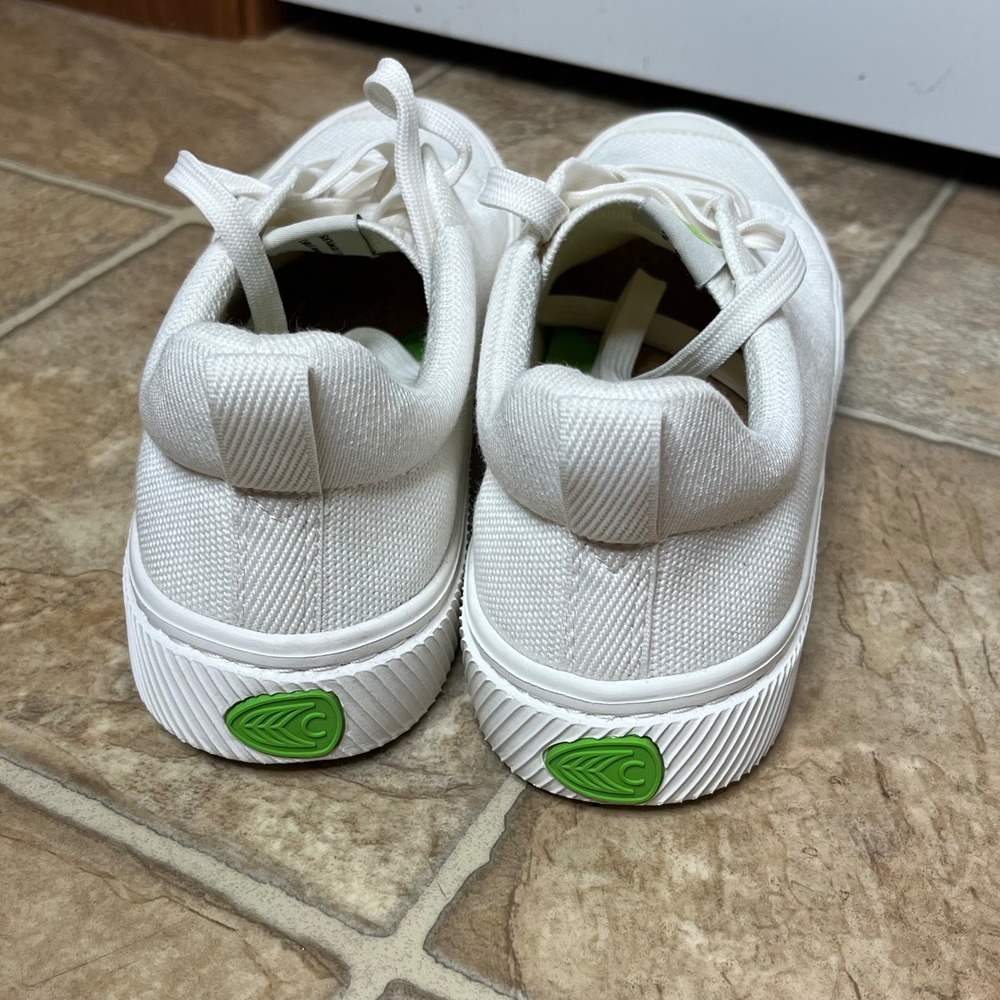 Cariuma IBI Low Off White Bamboo Knit Sneakers Women 8.5 Men 7 - Picture 4 of 10